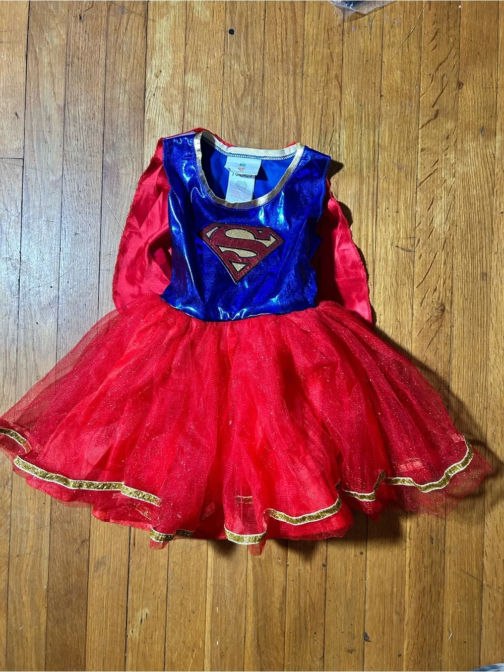 Supergirl Tutu Girls Costume, Girls Size Small, DC Comics Supergirl, No armband